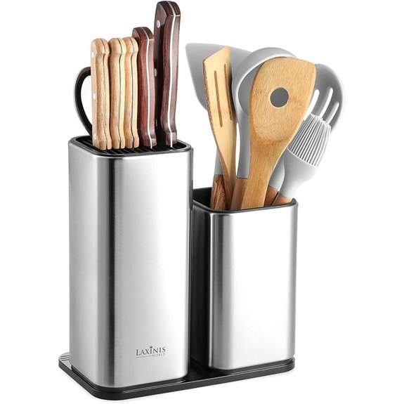 Stainless Steel Knife & Utensil Holder Organizer