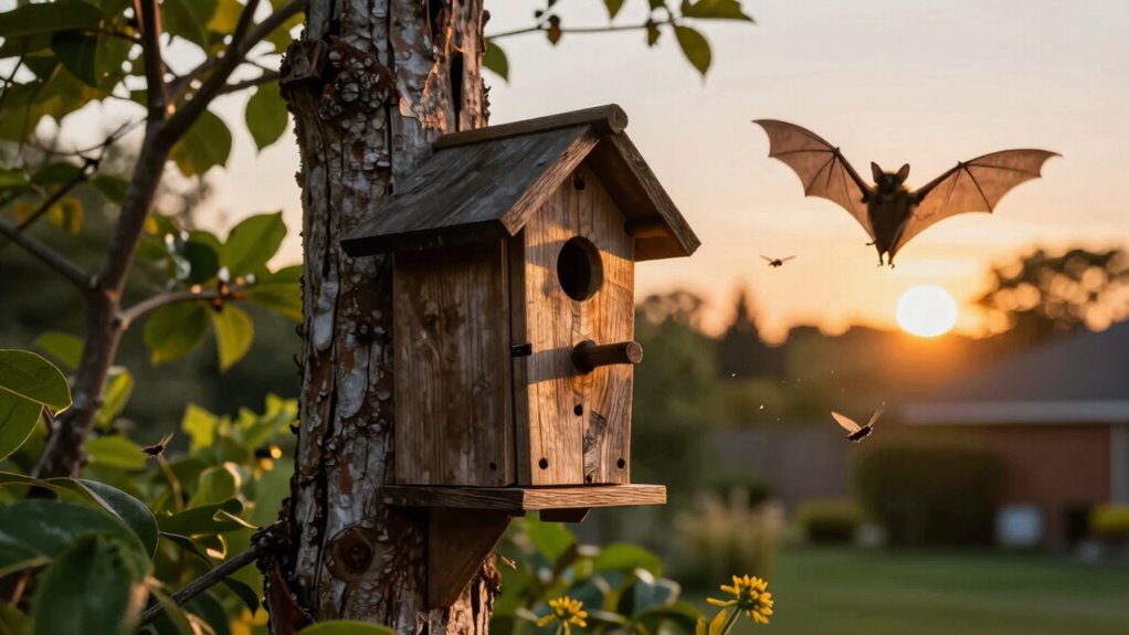 bat houses aid pest management