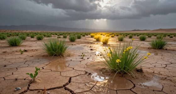 desert blooms after rain