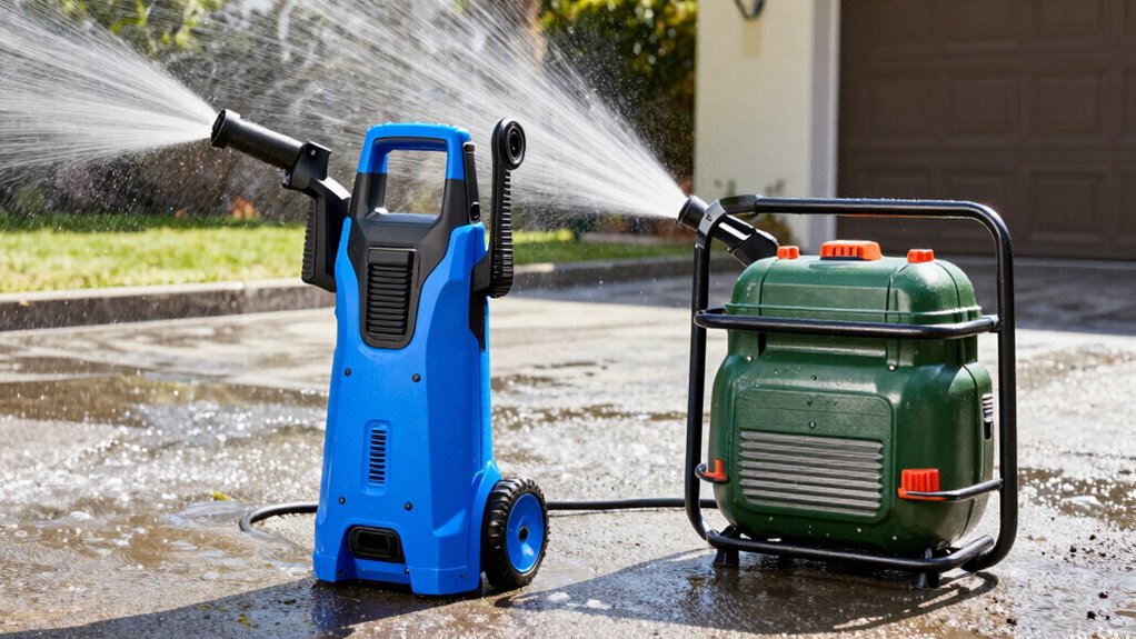 electric vs gas pressure washers
