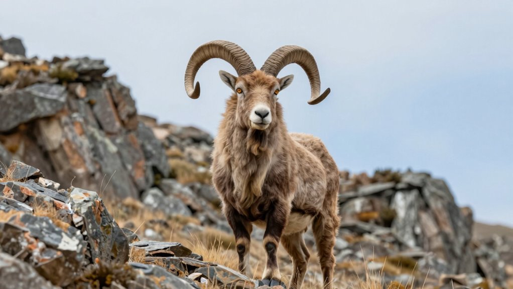 endangered spiral horned goat