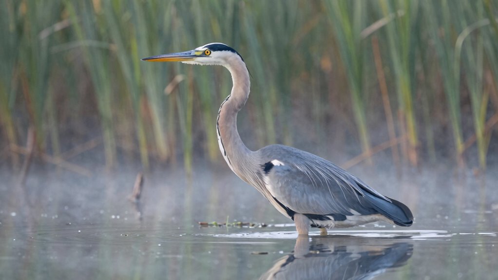 herons patient habitat specific hunting
