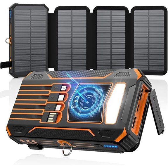 high capacity solar power bank