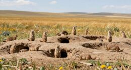 prairie dogs build colonies