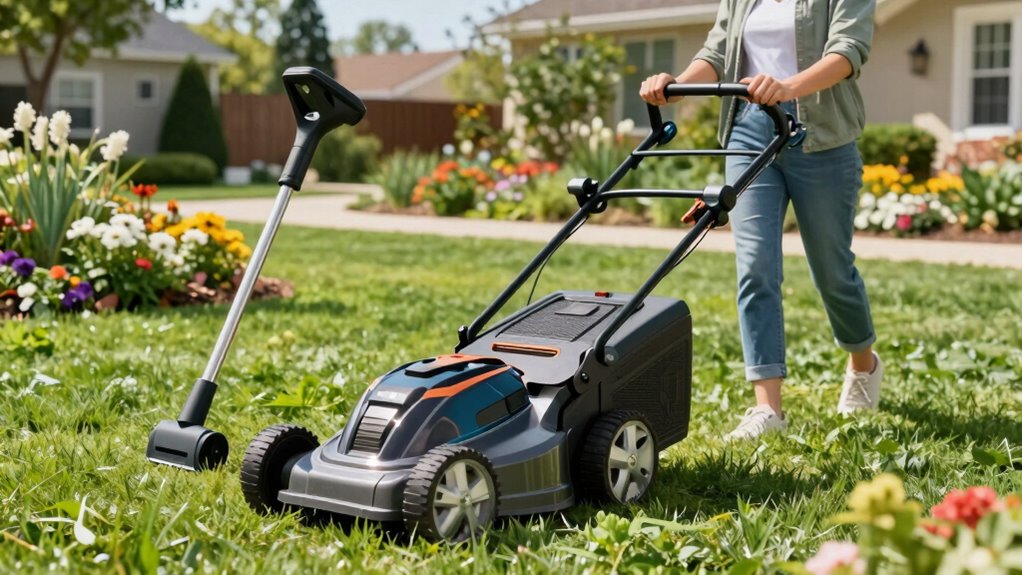 quiet efficient eco friendly lawn care