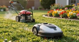 quieter cleaner lawn maintenance