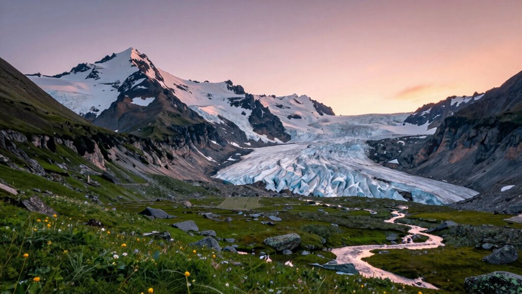 rapid alpine glacier melt