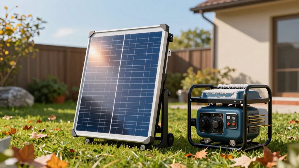 solar generators vs gas