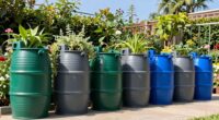 top garden rainwater storage