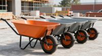 top heavy duty dual wheelbarrows