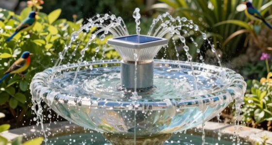 top solar bird bath fountains