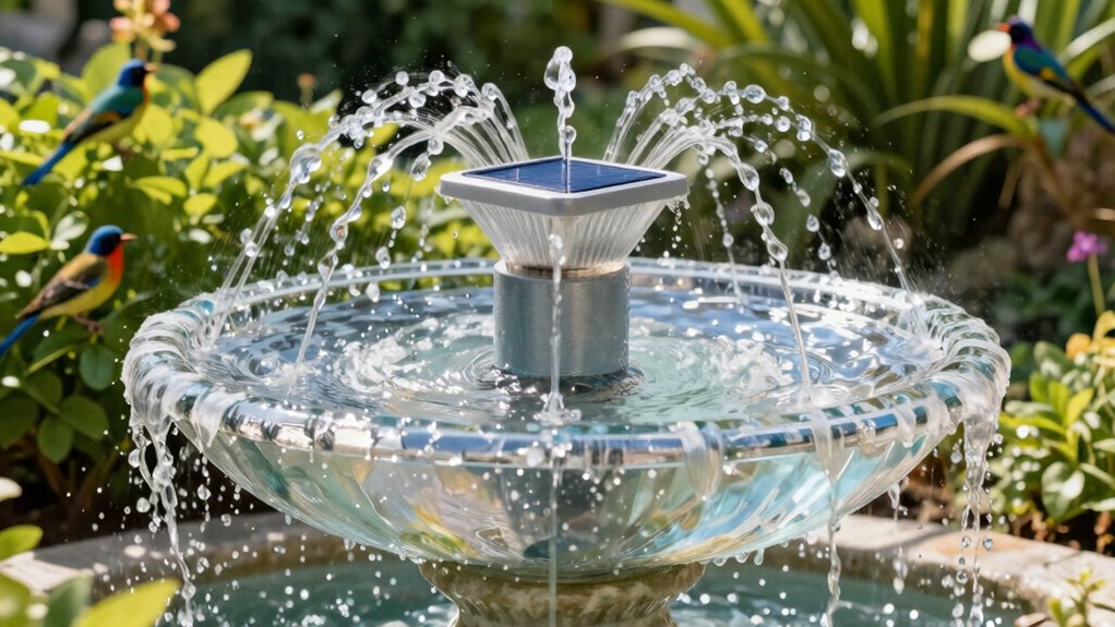 top solar bird bath fountains