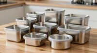 top stainless steel food containers