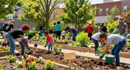 transforming vacant lots into community parks